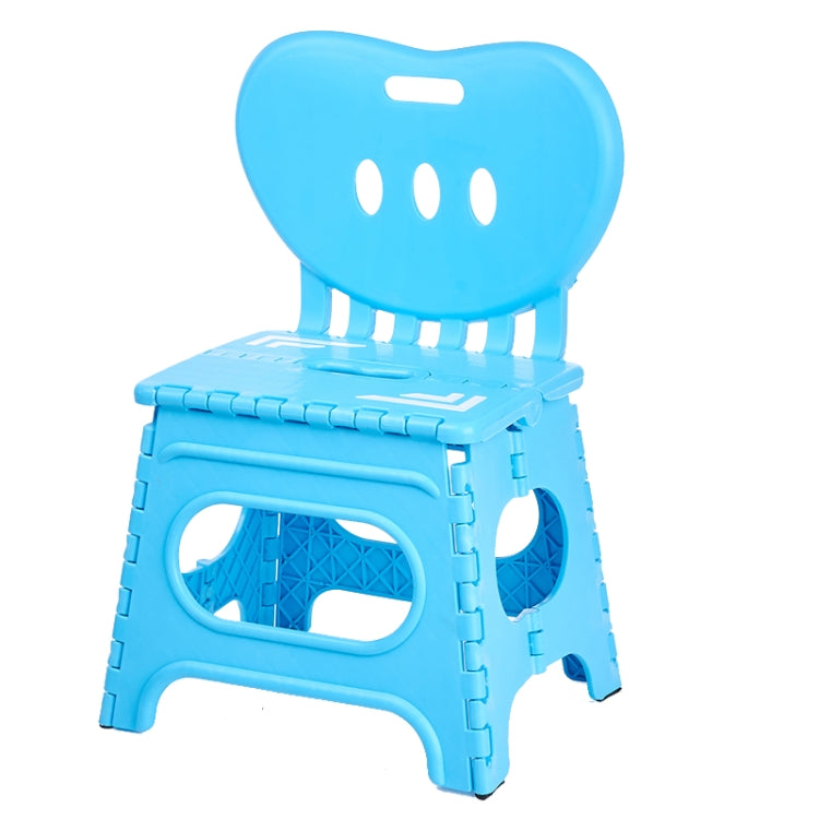 Multifunctional Folding Stool Plastic Backrest Portable Home Chair Creative Kindergarten Small Stool