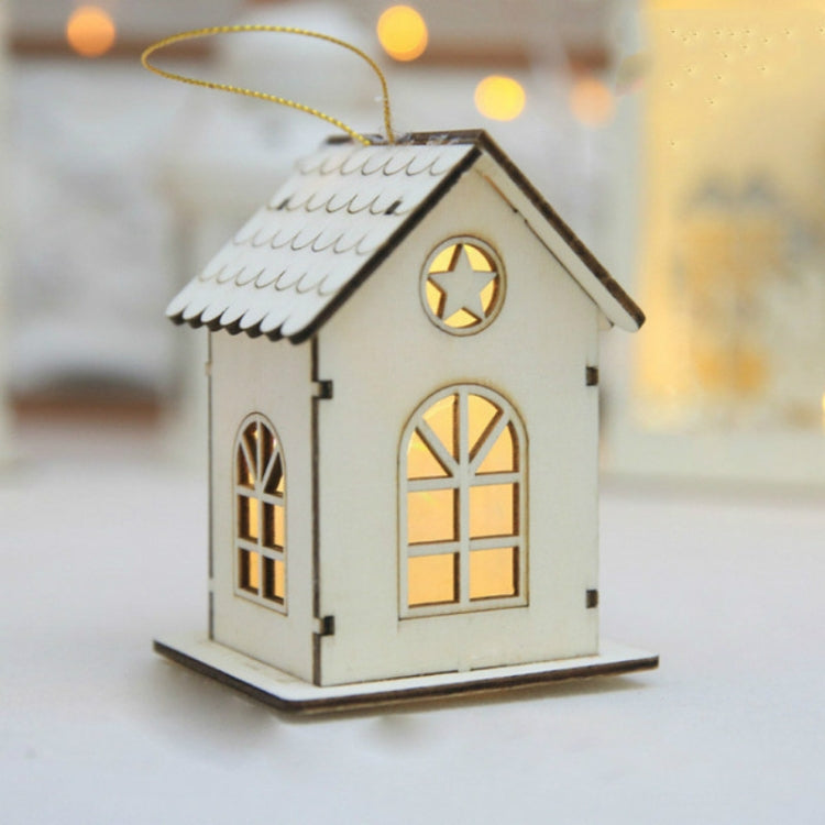 Christmas LED Luminous Cabins Pendant Table Cabins Pendant Ornaments Christmas Decoration