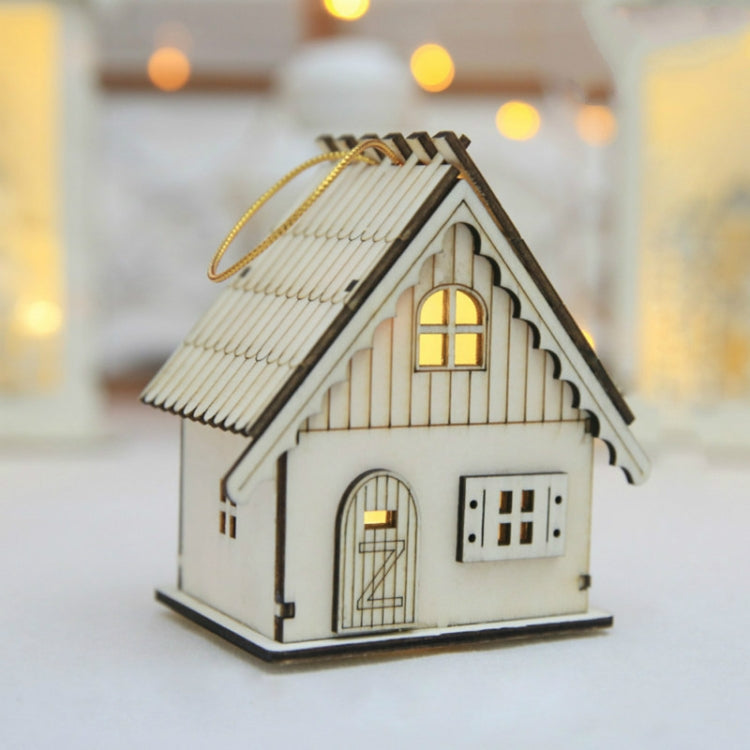 Christmas LED Luminous Cabins Pendant Table Cabins Pendant Ornaments Christmas Decoration