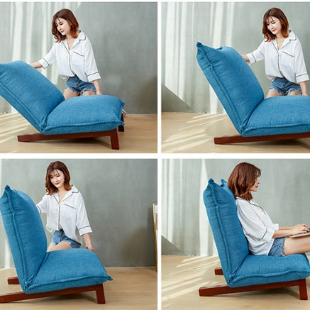 Folding Simple Backrest Window Chair Sofa Chair Recliner