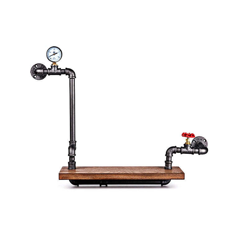 Vintage Wrought Iron Wall Hanging Iron Pipe Bookshelf Art Display Stand To Decorate The Living Room