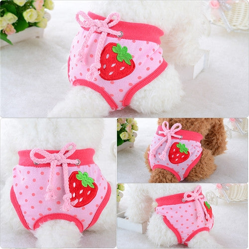 Cute Cotton Light and Breathable Pet Physiological Underwear, Size:M