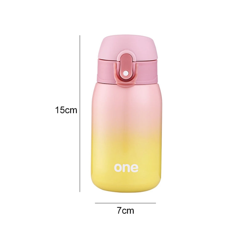 Gradient Color Baby Stainless Steel Milk Thermos Children Insulated Bottle Leak-poof Thermal Cup