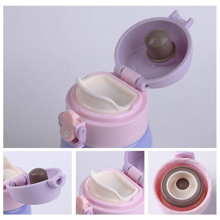 Gradient Color Baby Stainless Steel Milk Thermos Children Insulated Bottle Leak-poof Thermal Cup