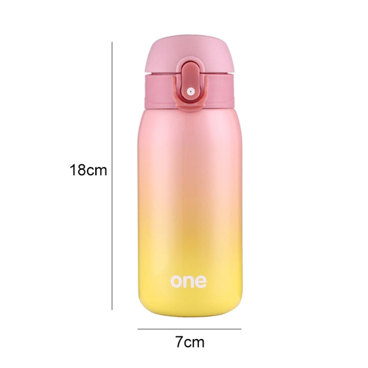 Gradient Color Baby Stainless Steel Milk Thermos Children Insulated Bottle Leak-poof Thermal Cup