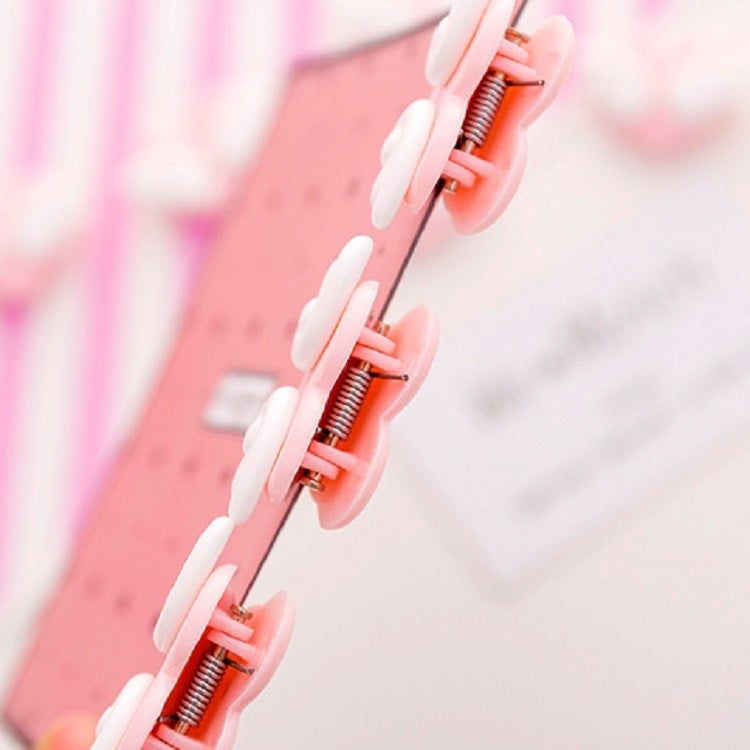 10 PCS Peach Heart Clips Love Heart Wings Photo Folders