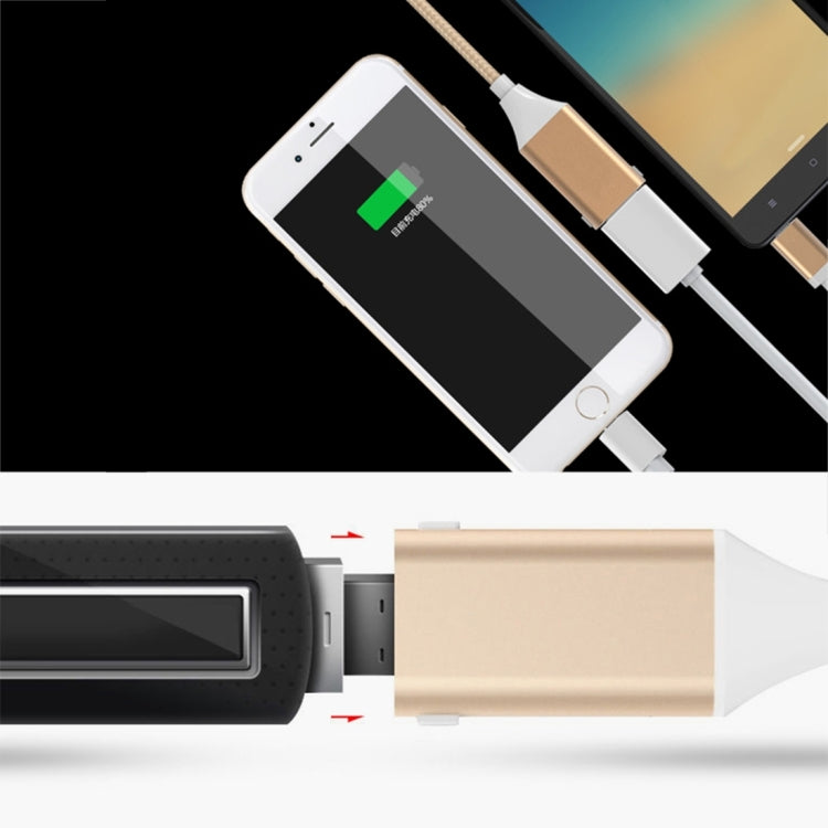 1M 2 in 1 USB-C / Type-C to OTG & USB Data Sync Cable Charging Cable , For Galaxy S8 & S8 + / LG G6 / Huawei P10 & P10 Plus / Xiaomi Mi 6 & Max 2 and other Smartphones(Gold)