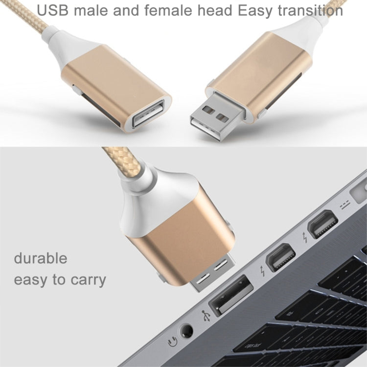1M 2 in 1 USB-C / Type-C to OTG & USB Data Sync Cable Charging Cable , For Galaxy S8 & S8 + / LG G6 / Huawei P10 & P10 Plus / Xiaomi Mi 6 & Max 2 and other Smartphones(Gold)