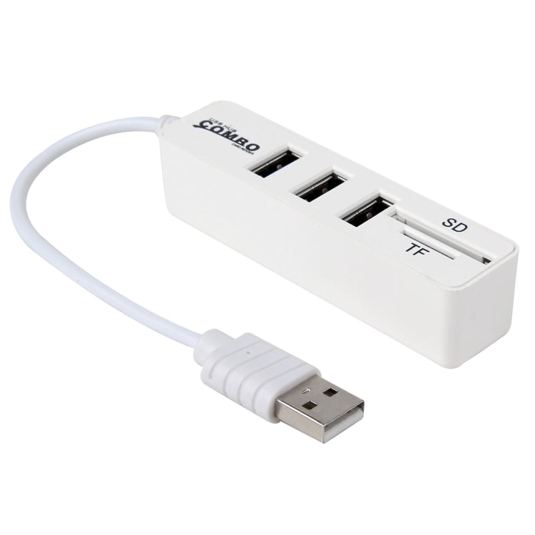 2 in 1 USB 2.0 480Mbps 3 Ports HUB COMBO + Micro SD / T-FLASH SD / SDHC / SDXC Card Reader for Windows XP / Vista / 8.1 / 7 / 8, MAC, etc