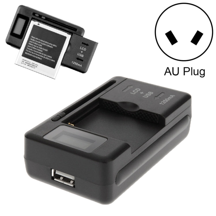 Intelligent LCD Indicator Display USB Port Universal Battery Charger,