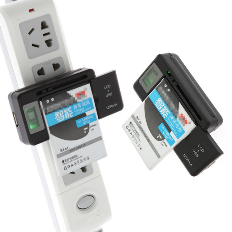 Intelligent LCD Indicator Display USB Port Universal Battery Charger,