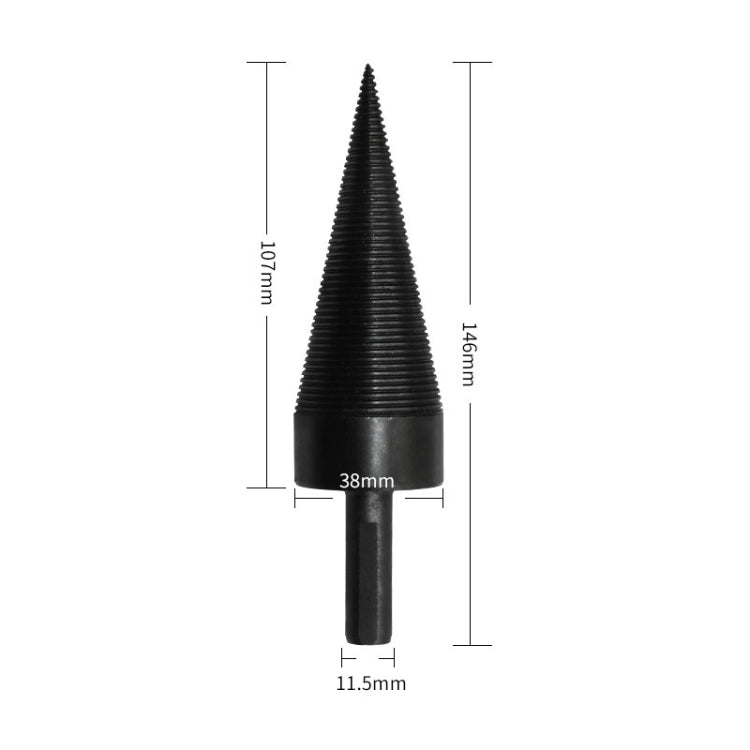 38mm Household Firewood Tools Electric Wood Machine Split Cone Drill