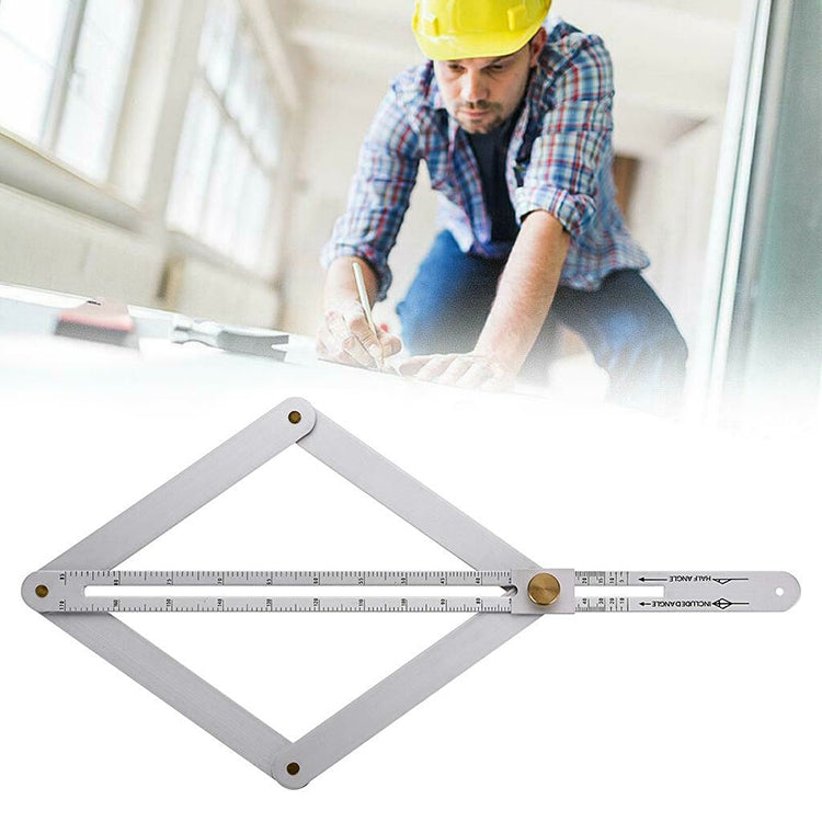 Multi-function Diagonal Ruler Protractor Corner Angle Finder, Ordinary Version