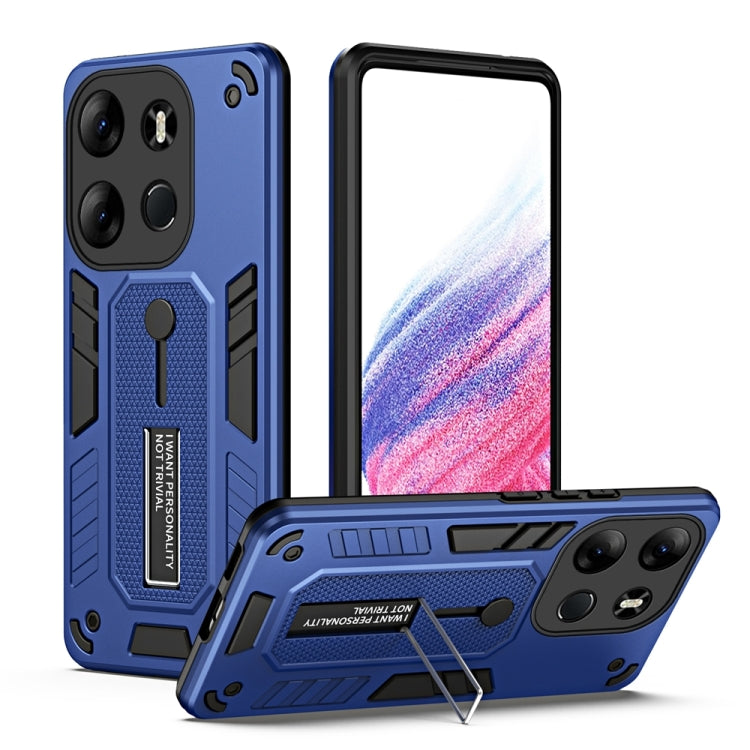 Variety Brave Armor Finger Loop Holder Phone Case For Tecno Spark Go 2023 / Pop 7 Pro / Infinix Smart 7 Global