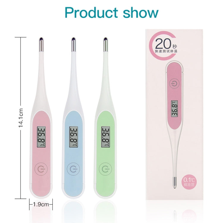 20s Quick Test Fever Measurement Electronic Digital Thermometer Body Temperature(Blue)