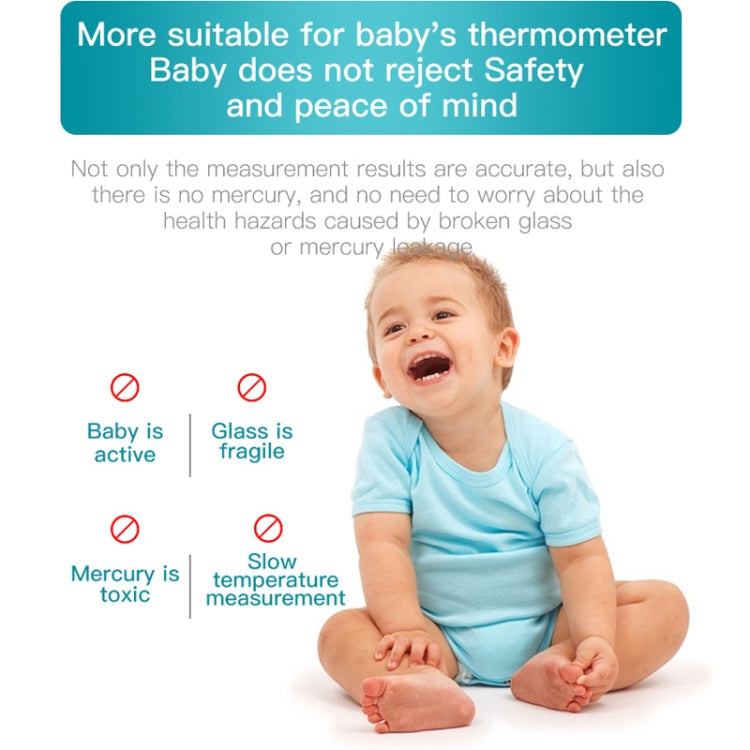 20s Quick Test Fever Measurement Electronic Digital Thermometer Body Temperature(Blue)