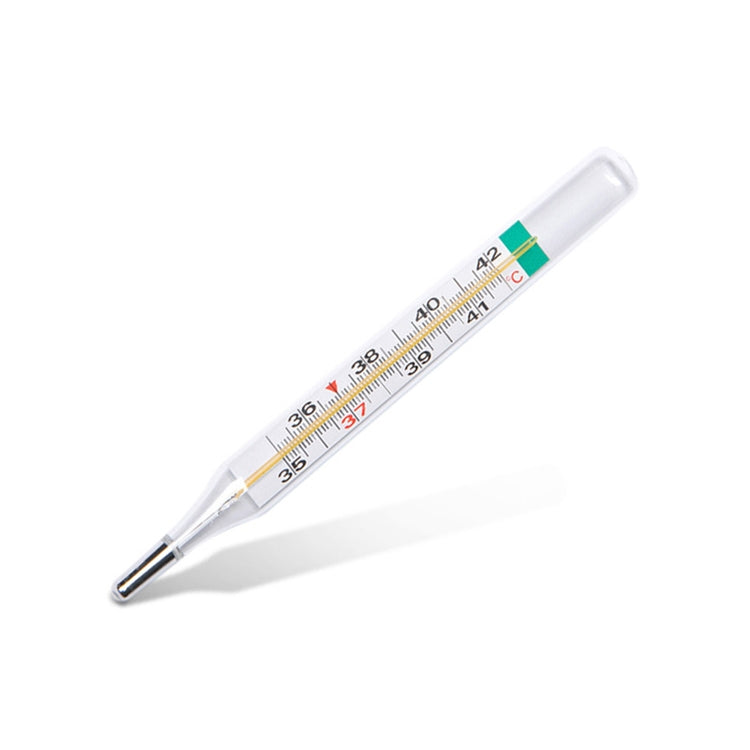 Mercury-free Scale Household Adult Kids Armpit Oral Glass Thermometer, Temperature Range: 35 Degree C - 42 Degree C
