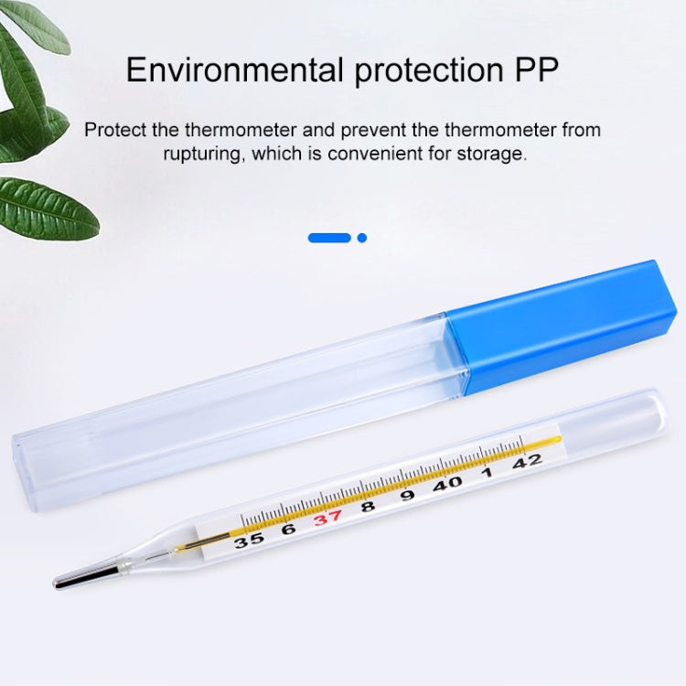 Mercury Clear-Scale Household Adult Kids Armpit Oral Glass Thermometer, Temperature Range: 35 Degree C - 42 Degree C
