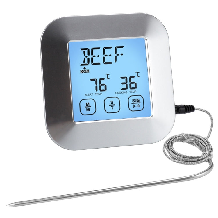 TS-82 Digital Kitchen Food Cooking BBQ Wireless Touch Screen Thermometer with Timer Alarm