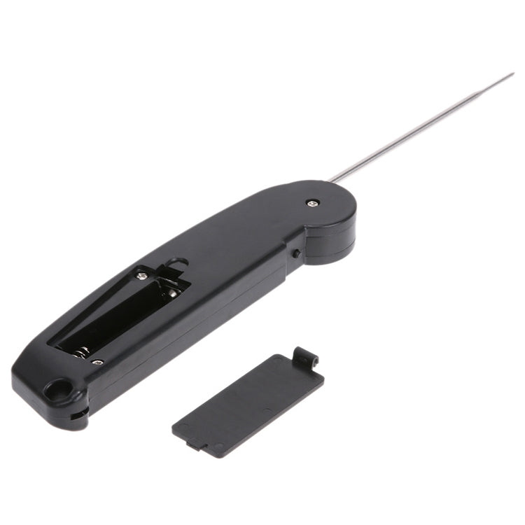 TS-BY52-B Kitchen Food Cooking BBQ Foldable Waterproof Probe Thermometer(Black)