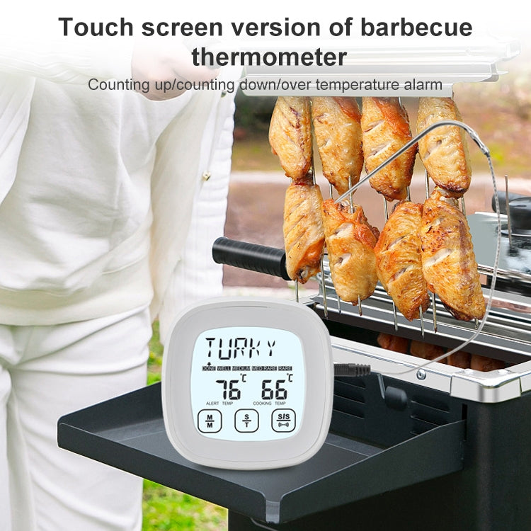 TS-802A Kitchen Food Cooking BBQ Dual Probe Touch Screen Thermometer