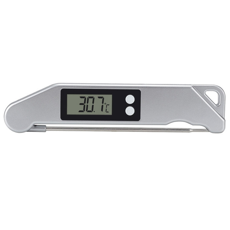 TS-BN61 Kitchen Food Cooking BBQ Foldable Waterproof Probe Thermometer(Silver)