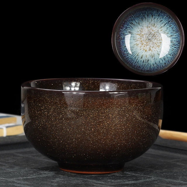 Kiln Transmutation Kongfu Bowl Ceramic Tea Cup, 07, Capacity: 200ml, Size: Large, 8.8x5.1cm