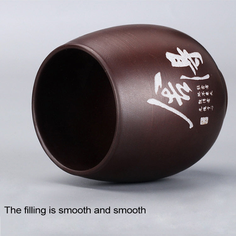 6 PCS Wood-fired Ceramic Uncovered Mini Tea Cup