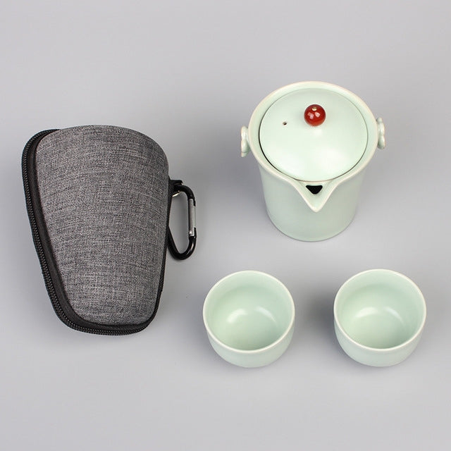 Outdoor Portable Travel Tea Set Fast Passenger Cup Personal Simple Suit