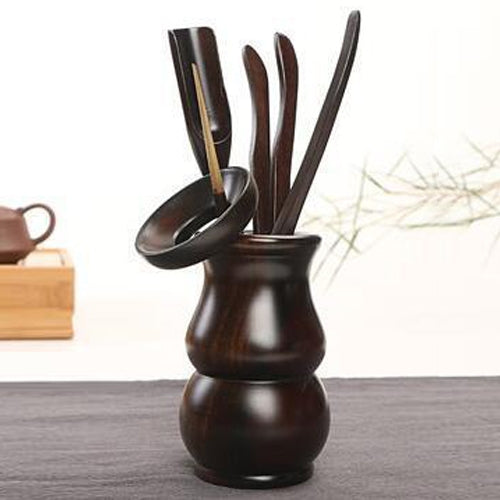 Home Decoration Ebony Wood Tea Set tea Tray Accessories Tea Clip (F83-1)