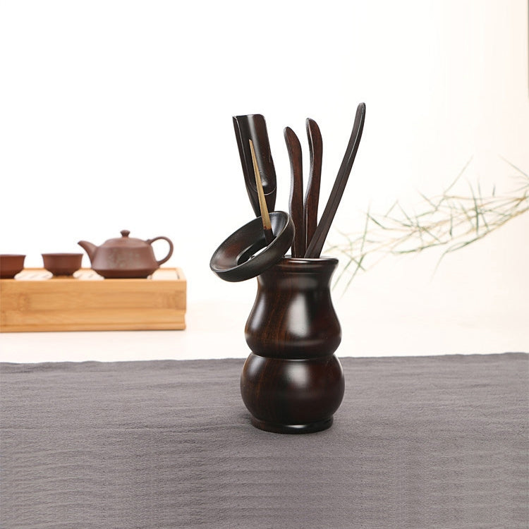 Home Decoration Ebony Wood Tea Set tea Tray Accessories Tea Clip (F83-1)