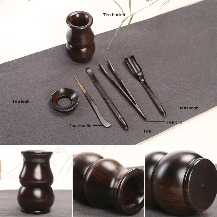 Home Decoration Ebony Wood Tea Set tea Tray Accessories Tea Clip (F83-1)