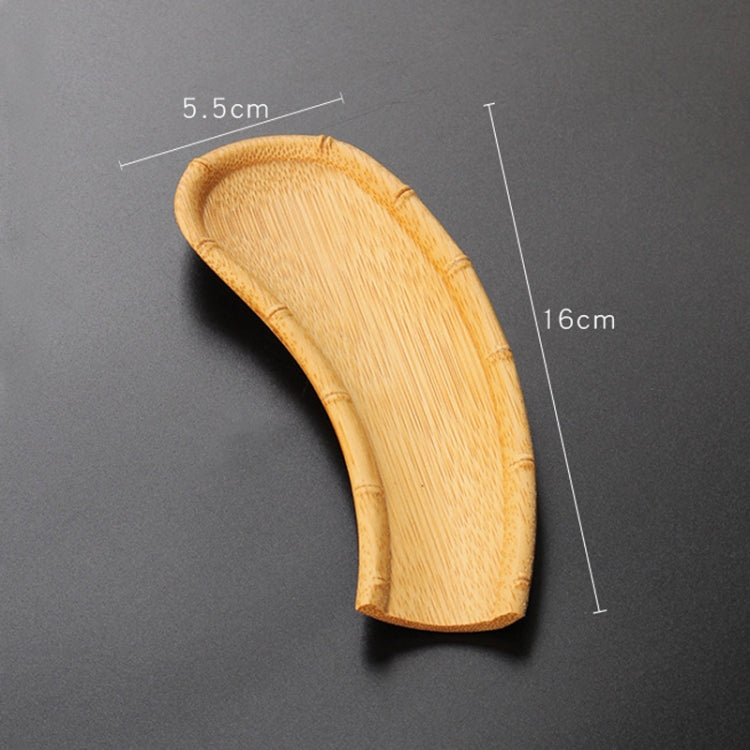 Tea Set Accessories Handmade Natural Bamboo Root Tea Shovel (Crescent PJ181206-6)
