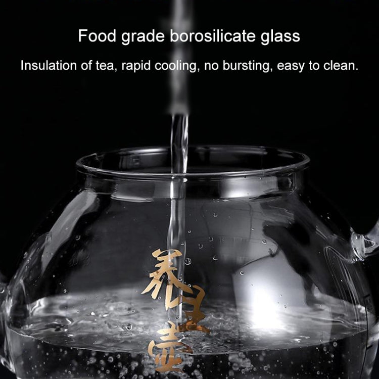 Automatic Bottom Self-suction Type Electromagnetic Tea Stove On The Bottom of The Kettle Household Intelligent Pumping Type Tea Set (Glass Insulation)