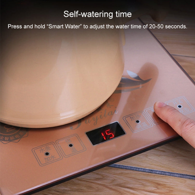 Intelligent Induction Cooker Self-absorption Kettle Household Pumping Tea Set (Gold Rubber)