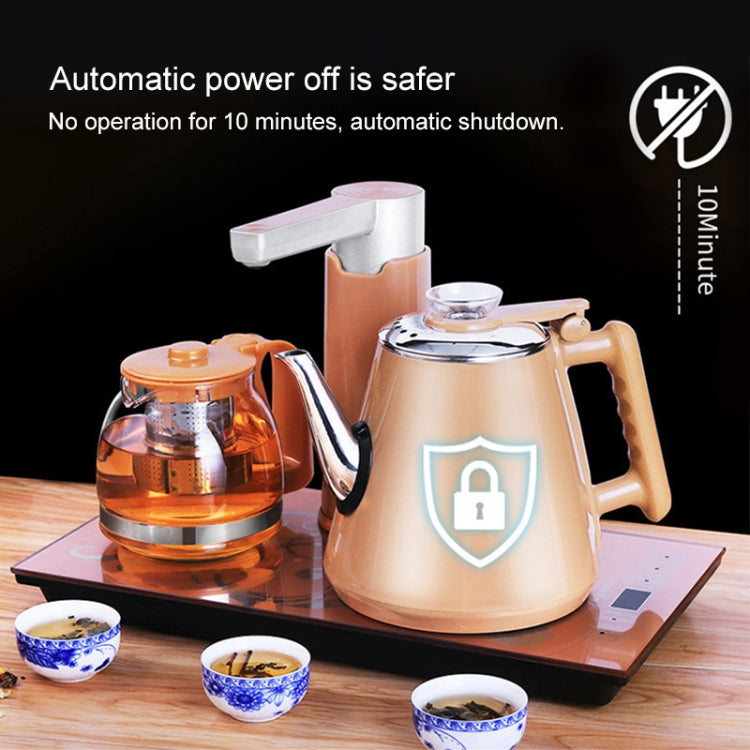 Intelligent Induction Cooker Self-absorption Kettle Household Pumping Tea Set (Gold Rubber)