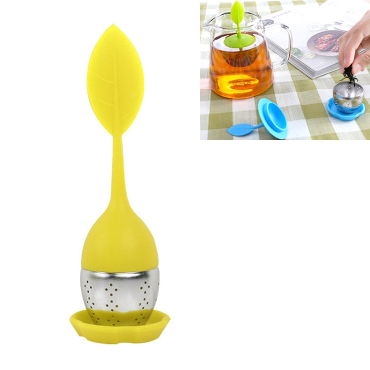 Stainless Steel Leaf Shape Silicone Tea Bag Tea Strainers