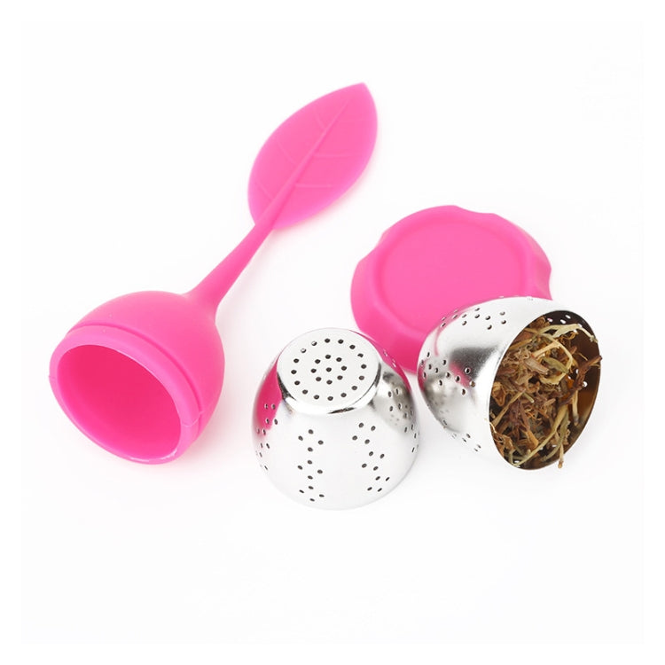 Stainless Steel Leaf Shape Silicone Tea Bag Tea Strainers