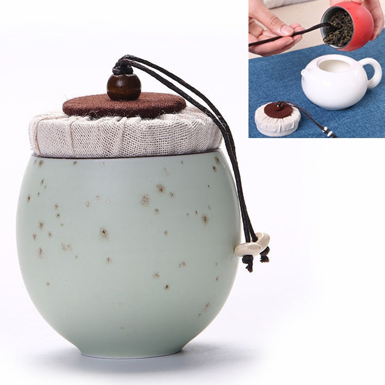 Ceramic Mini Tea Pot Storage Moisture-proof Can Sealed Tea Tank, Single Package