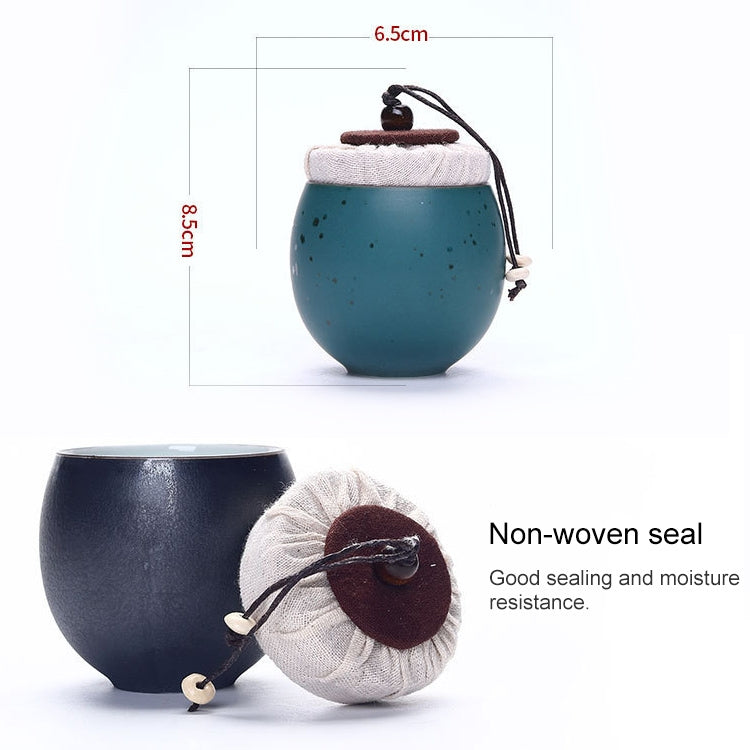 Ceramic Mini Tea Pot Storage Moisture-proof Can Sealed Tea Tank, Single Package
