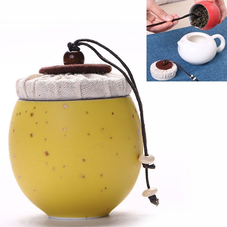 Ceramic Mini Tea Pot Storage Moisture-proof Can Sealed Tea Tank, Single Package