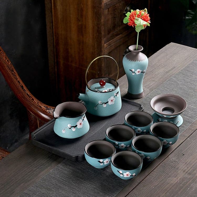 Redware Hand-painted Portable Travel Kung Fu Teaware Tea Cup Set