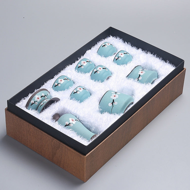 Redware Hand-painted Portable Travel Kung Fu Teaware Tea Cup Set