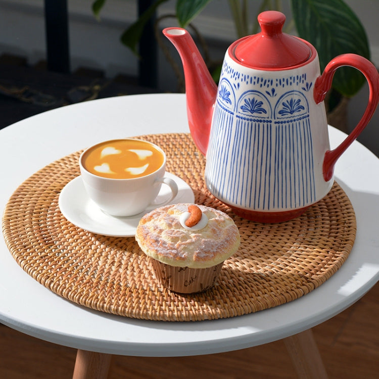 2 PCS BD10 Circle Shape Braided Kung Fu Tea Cup Pot Mat