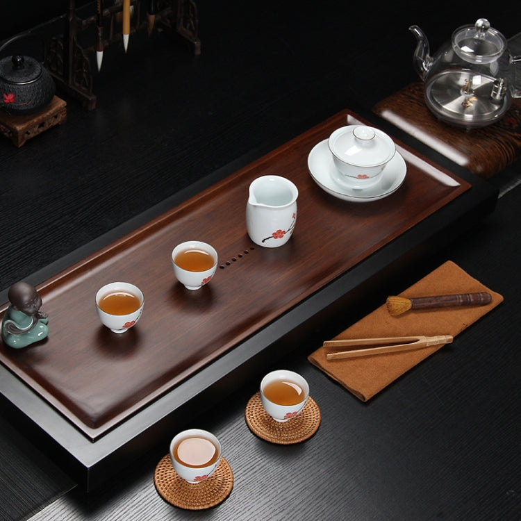 Rectangular Bamboo Tea Tray with Round Holes, Size: 80 x 31 x 4.3cm
