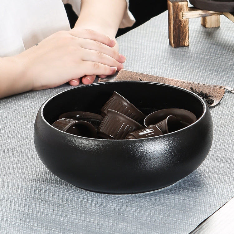 Black Pottery Tea Wash Retro Enamel Type Ceramic Purple Sand Tea Set Accessories