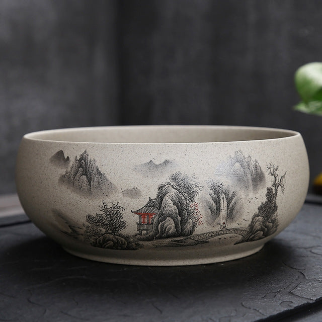 Creative Vintage Stoneware Ceramic Tea Wash Tea Accessories (5)