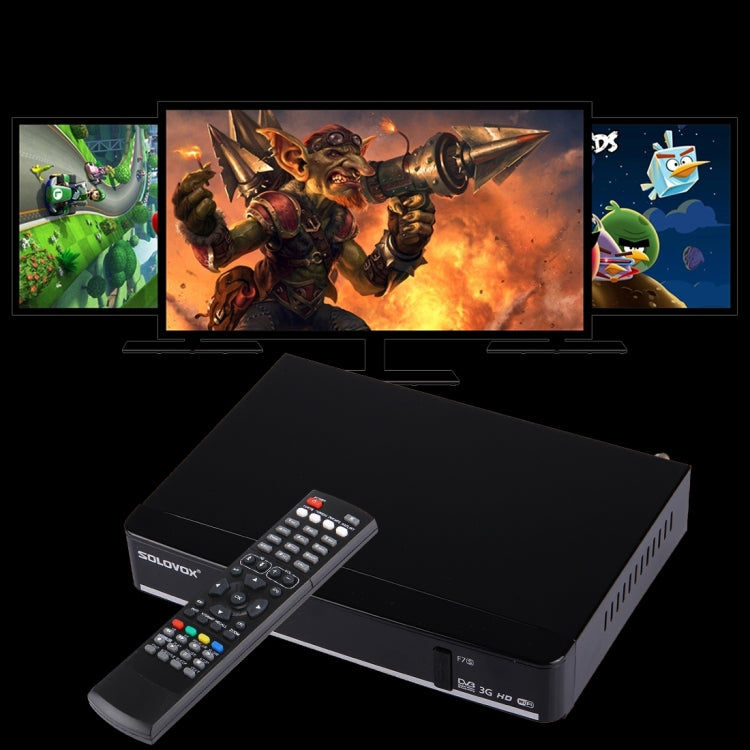 Original SOLOVOX F7S HD Digital Satellite Receiver Support 2 x USB, USB WiFi & 3G modem / HDMI + AV(R/L/CVBS, YCbCr) / S-PDIF / YouPorn / Ethernet LAN