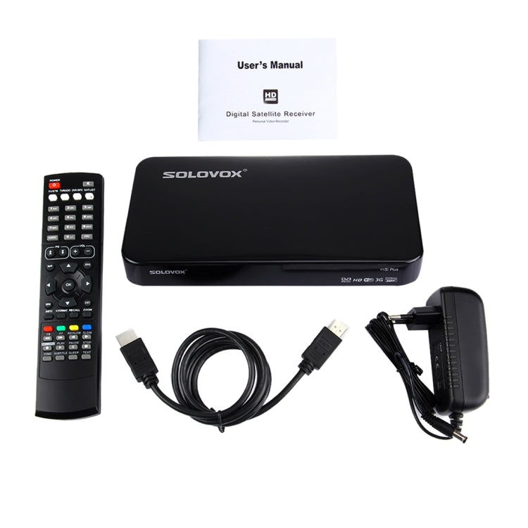 Original SOLOVOX F5S PLUS HD Digital Satellite Receiver, Support 1 x USB, USB WiFi & 3G modem / HDMI + SCART / YouPorn / Ethernet LAN