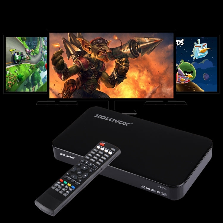 Original SOLOVOX F5S PLUS HD Digital Satellite Receiver, Support 1 x USB, USB WiFi & 3G modem / HDMI + SCART / YouPorn / Ethernet LAN